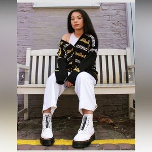 Dr. Martens SINCLAIR WHITE Platform Boots BRAND NEW. Size 6